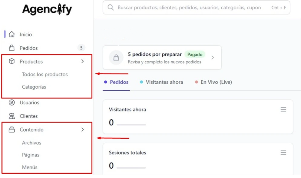 Checklist de catálogo y contenido